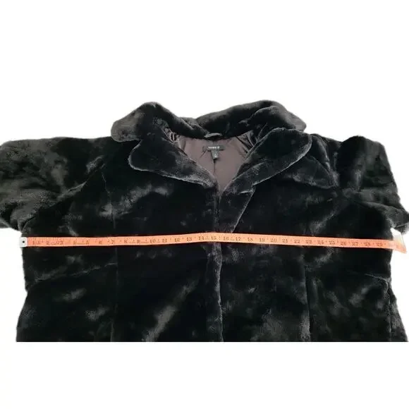 Torrid Faux Fur Midi Coat Plush Cozy Jacket Plus Size 3X Black Party Mob Wife - Picture 7 of 8